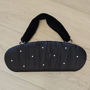 Victoria's Secret clamshell hardshell black bag